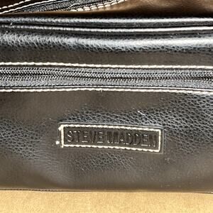 Tahari Men's Black Men's Grooming Bag Toiletry, NEW Unused Faux Leather Travel